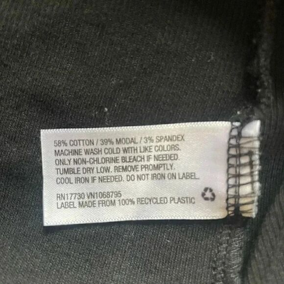 A New Day Black Solid Cotton Modal Blend Soft Everyday Tank Top Knit SZ M #1746 - Picture 4 of 8
